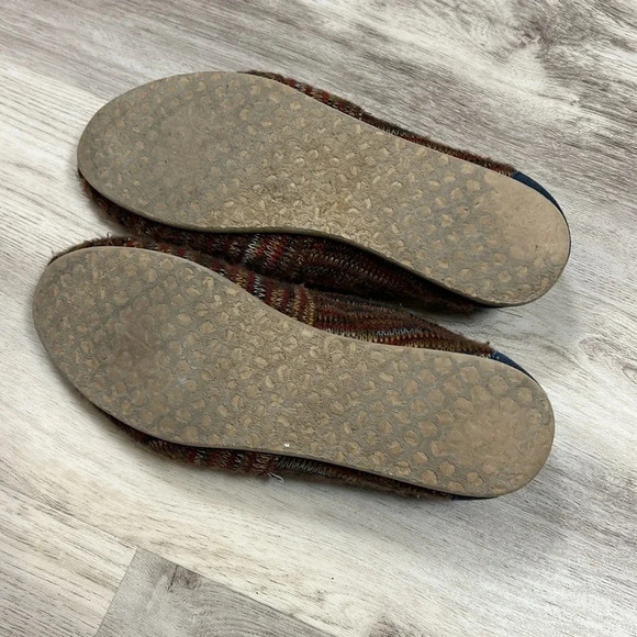 TOMS Alpargata Sweater Slip-On Loafer Shoes / Faux Fur Lining EVA Sole / Size W9 - Picture 7 of 7